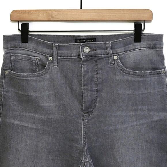 Banana Republic Gray Skinny Jean High Rise Stretch Comfort Size 30/10 - Picture 3 of 15
